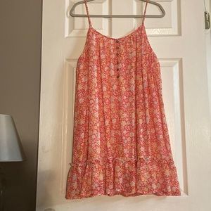 Pink Lily Floral Mini Dress - Size XL *New Without Tags*